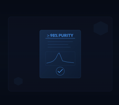 Analysezertifikat ≥ 98% Reinheit